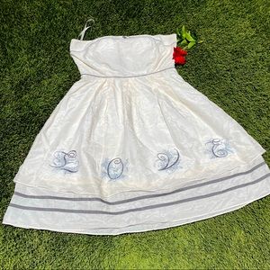 ❤️Strapless LOVE apron dress double layer beautiful dress 007